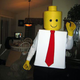 Illustration for article titled Almost-Perfect Lego Costume Allows Man to Get Anonymously Drunk to Pieces